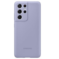 Луксозен силиконов гръб Silicone Cover оригинален EF-PG998TVEGWW за Samsung Galaxy S21 ULTRA G998 виолетов  / Violet  